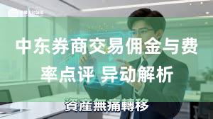 中东券商交易佣金与费率点评 异动解析