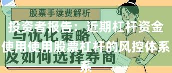 投资者报告：近期杠杆资金使用使用股票杠杆的风控体系