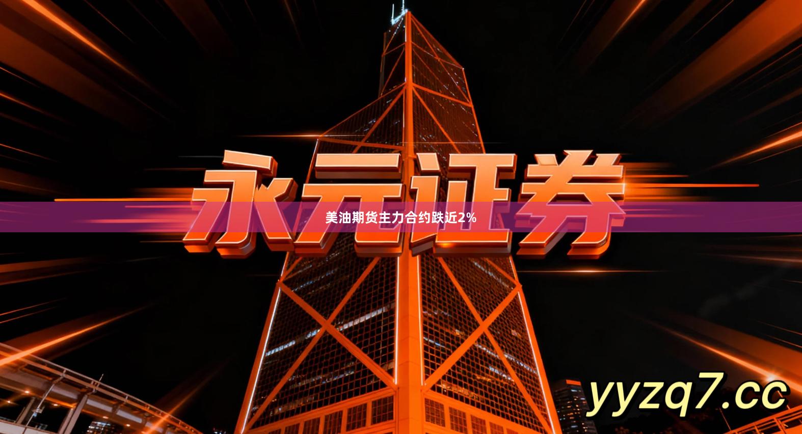 美油期货主力合约跌近2%